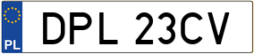 Trailer License Plate